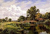 Henry H. Parker The River Loddon, Near Basing, Hants painting